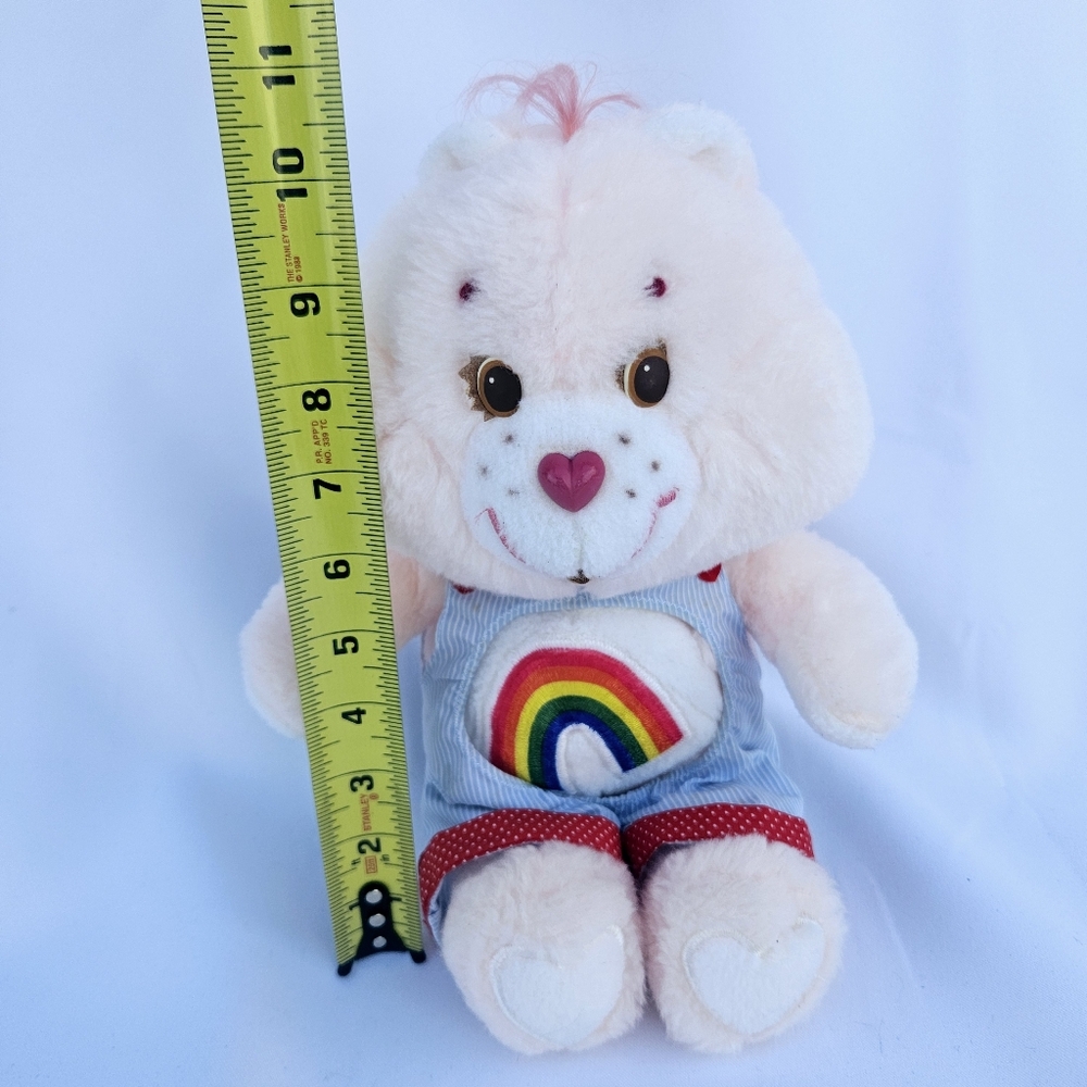 Kenner Care Bear Cheer Bear With Overalls Vintage 1983 Collectible Plush Doll - Picture 2 of 6